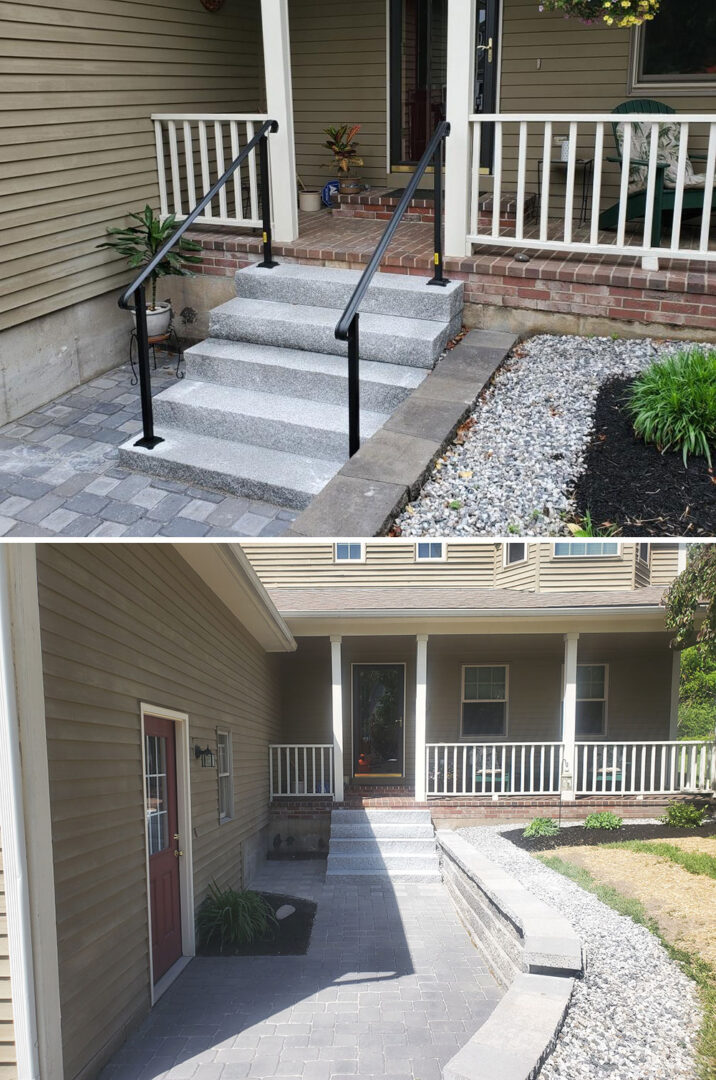 Granite Steps Railings12